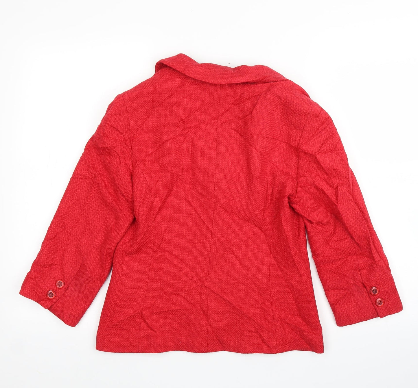 Womens UK Size 8 Precis Red Cardigan Jumper