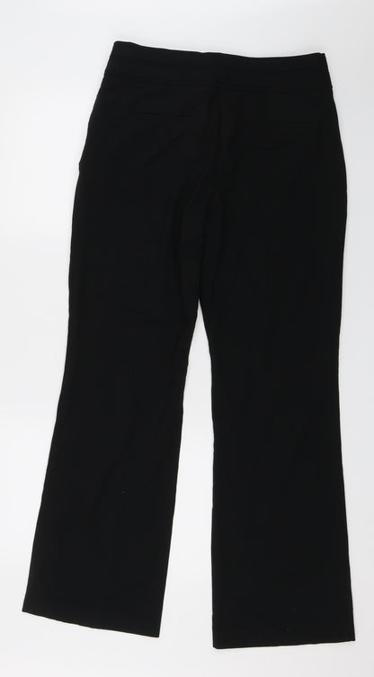 M&S Womens Black   Trousers  Size 12 L28 in