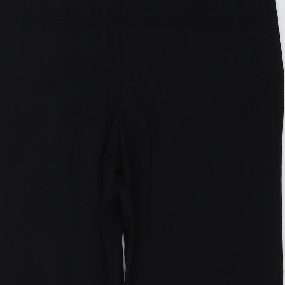 M&S Womens Black   Trousers  Size 12 L28 in