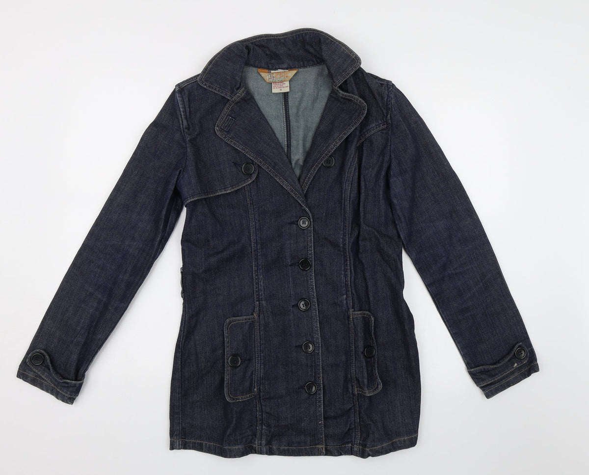 Jou Jou Womens Blue   Jacket  Size S