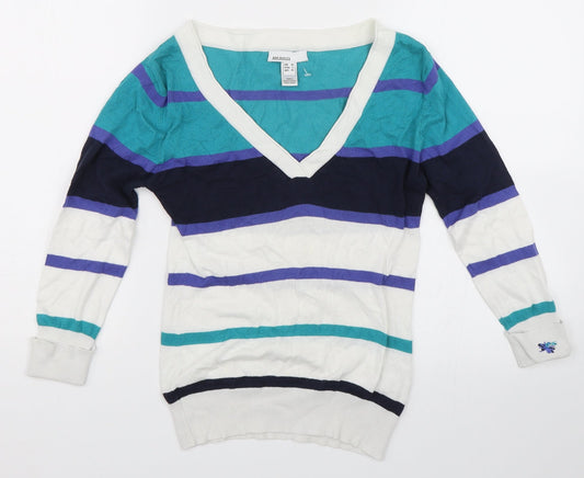 Womens UK Size M MNG BASICS Multicoloured Pullover Jumper
