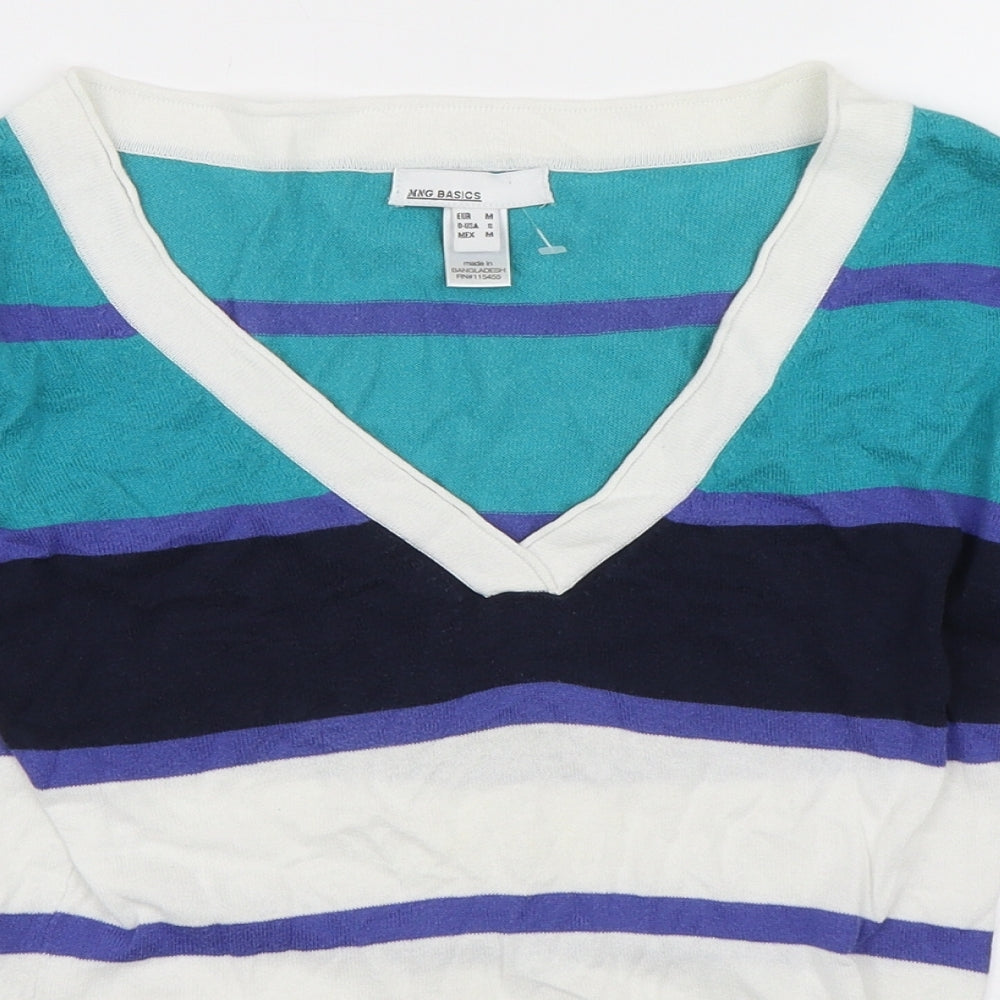 Womens UK Size M MNG BASICS Multicoloured Pullover Jumper