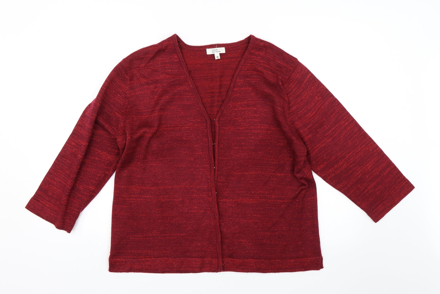 Luxury Knitwear Womens Red   Cardigan Jumper Size M