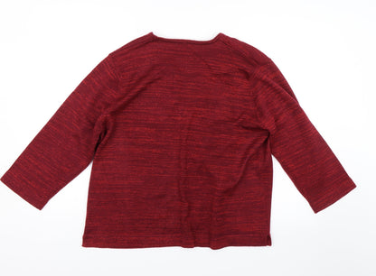 Luxury Knitwear Womens Red   Cardigan Jumper Size M