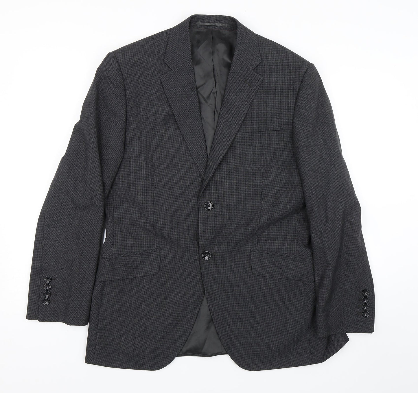 Mens UK Size 38 Howick Regular Black Suit Jacket
