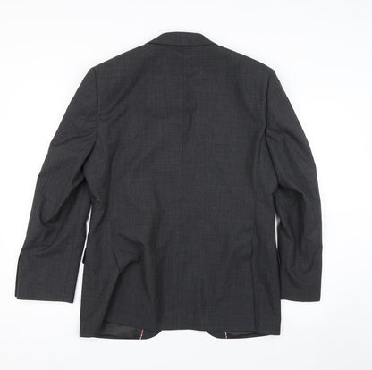 Mens UK Size 38 Howick Regular Black Suit Jacket