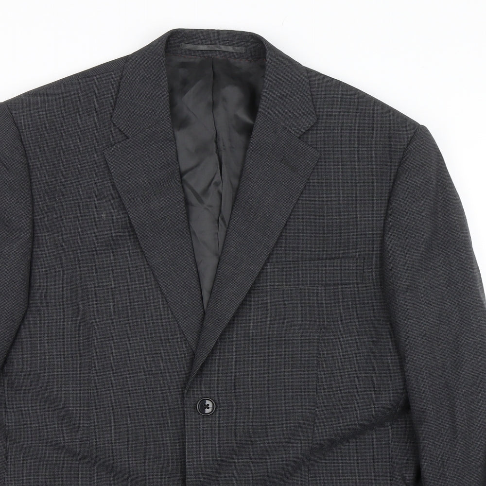 Mens UK Size 38 Howick Regular Black Suit Jacket