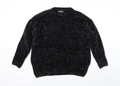 Primark Womens Black  Knit Pullover Sweatshirt Size S  - Soft