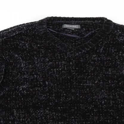 Primark Womens Black  Knit Pullover Sweatshirt Size S  - Soft