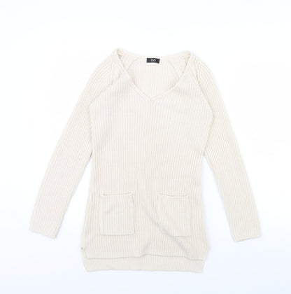 F&F Womens Beige   Pullover Jumper Size 6