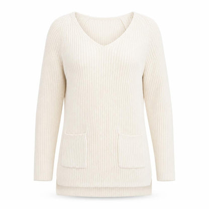Womens UK Size 6 F&F Beige Pullover Jumper