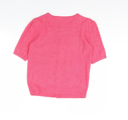Dorothy Perkins Womens Pink   Cape Jumper Size 12