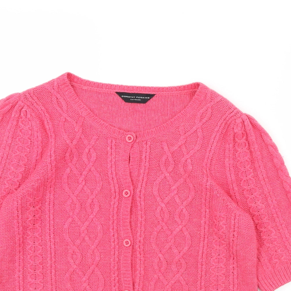 Dorothy Perkins Womens Pink   Cape Jumper Size 12