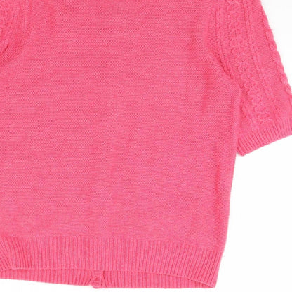 Dorothy Perkins Womens Pink   Cape Jumper Size 12
