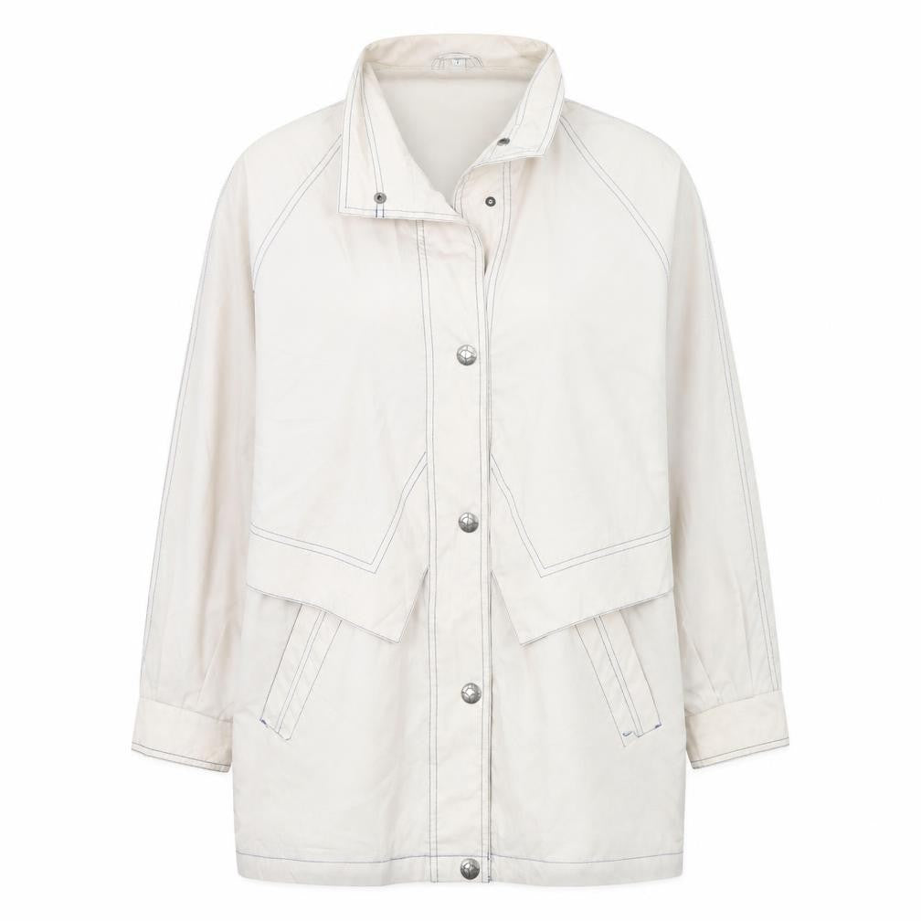 Womens UK Size 12 Preworn White Rain Coat