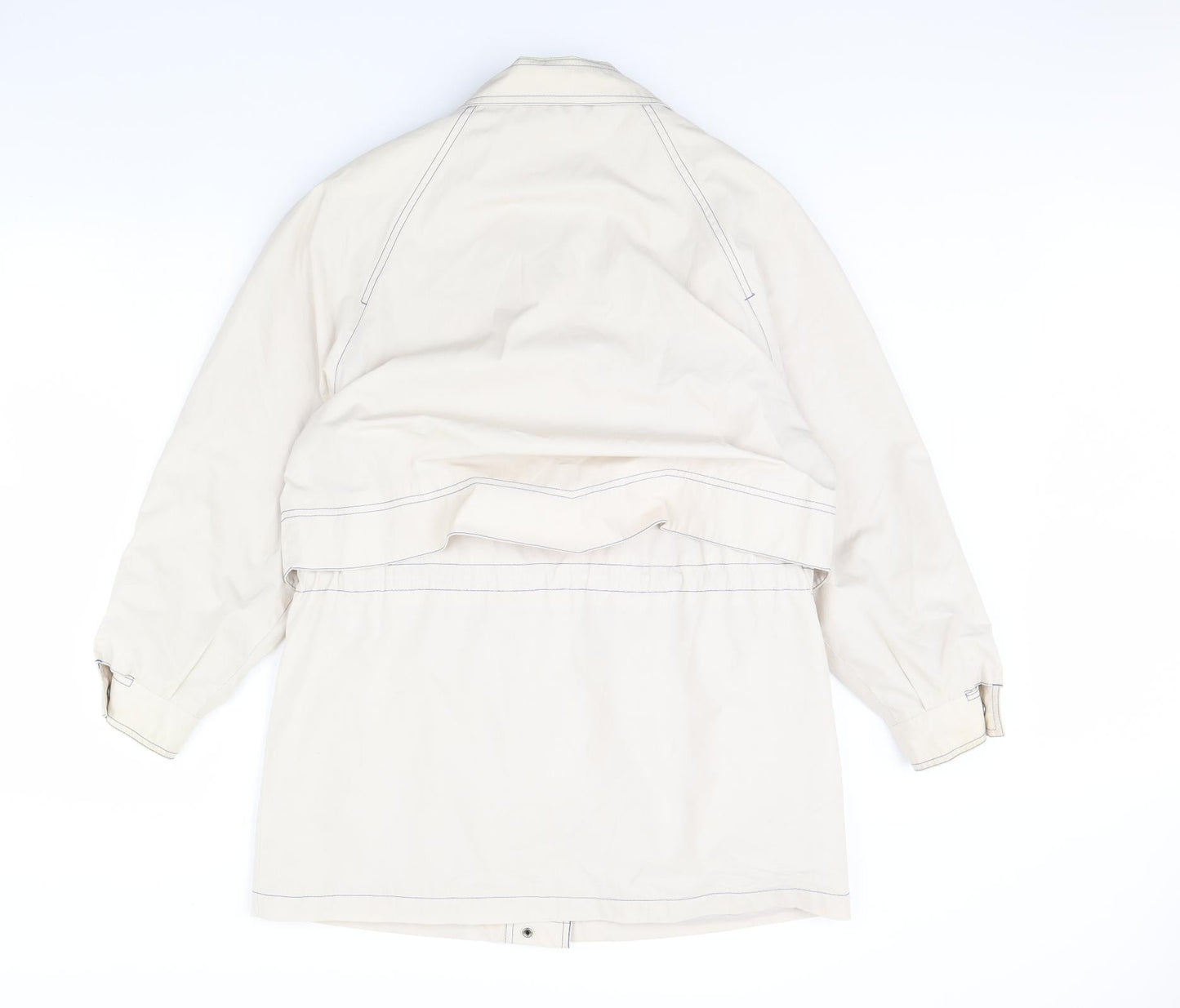 Womens UK Size 12 Preworn White Rain Coat
