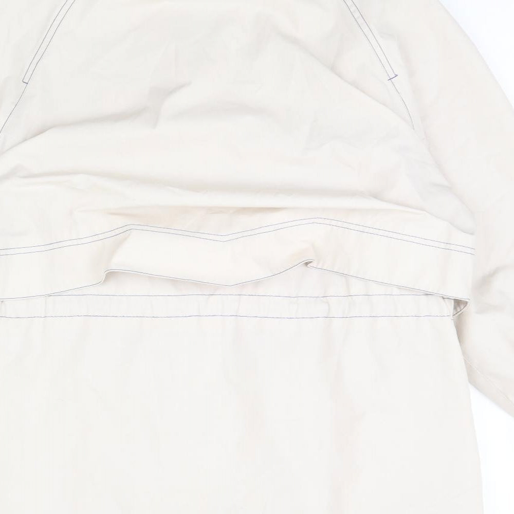 Womens UK Size 12 Preworn White Rain Coat