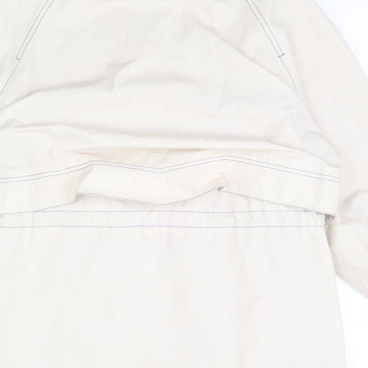 Womens UK Size 12 Preworn White Rain Coat