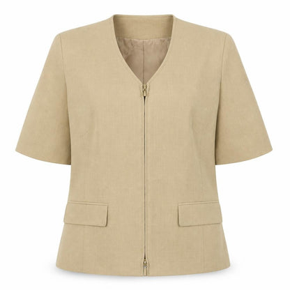 Sever in  Womens Beige   Jacket  Size 12  - Shoulder Pads