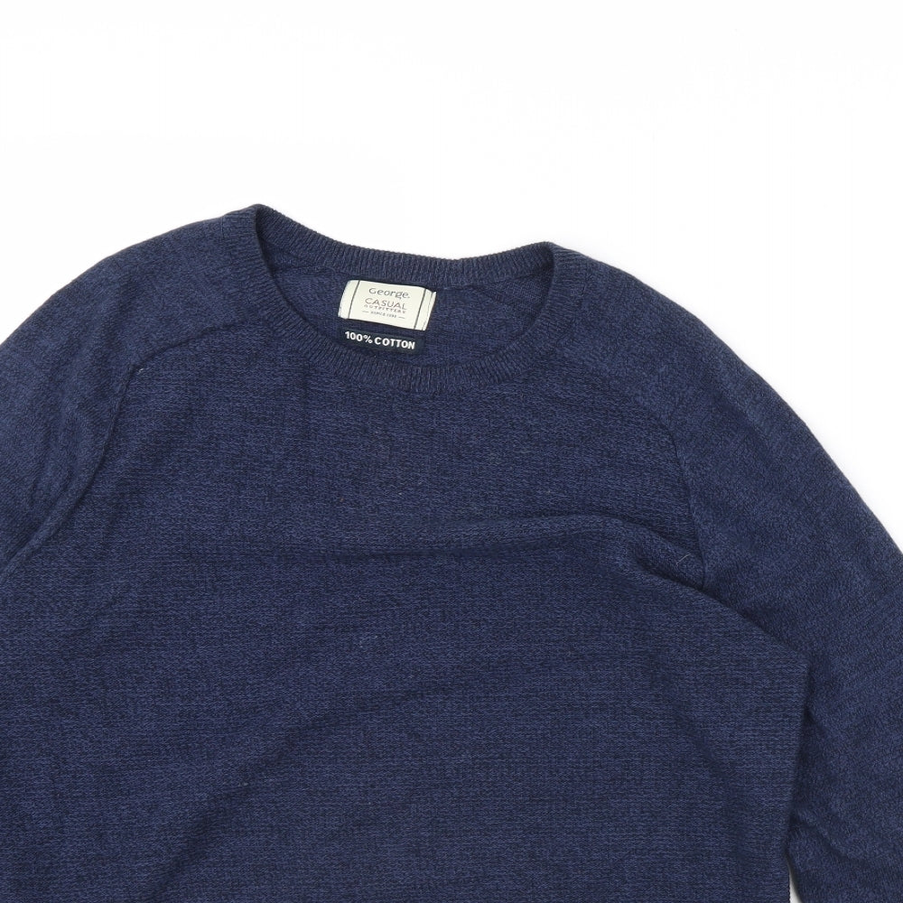 George Mens Blue   Pullover Jumper Size M