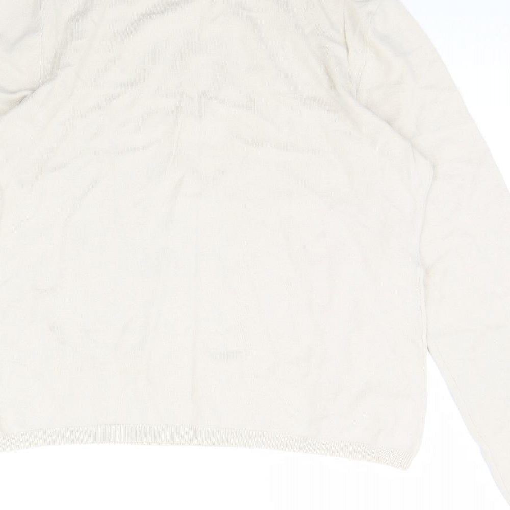 Womens UK Size L Kenar Ivory Pullover Jumper