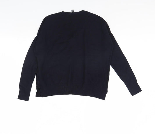 Womens UK Size 6 Topshop Blue Pullover Jumper