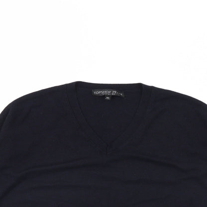 Womens UK Size 6 Topshop Blue Pullover Jumper