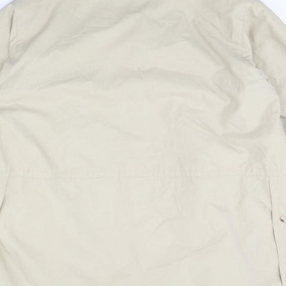 Womens UK Size M Preworn Beige Overcoat