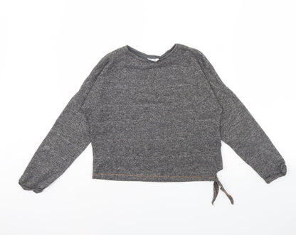 Marks & Spencer Girls Grey   Pullover Jumper Size 10 Years