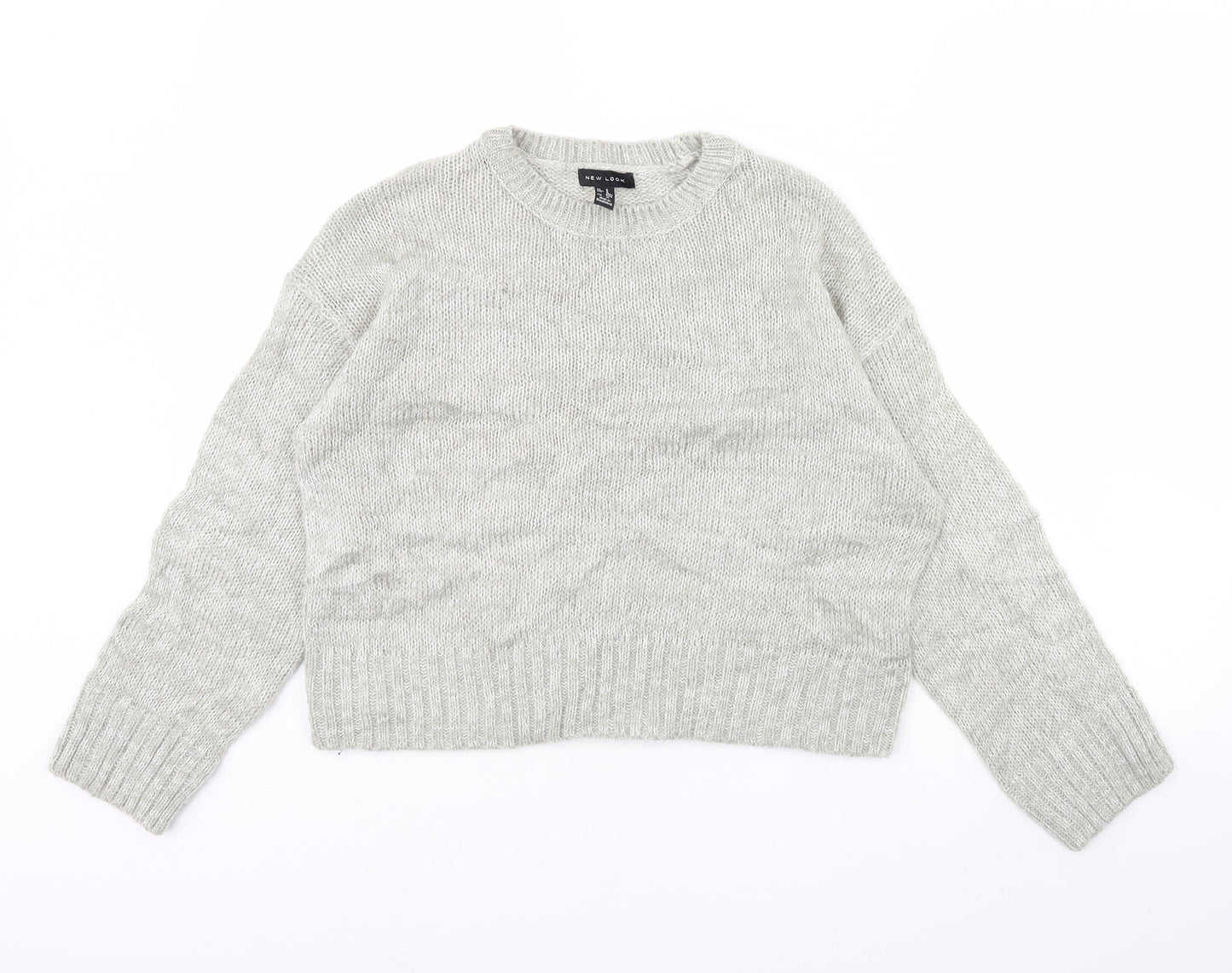 Womens UK Size S New Look Grey Pullover Jumper