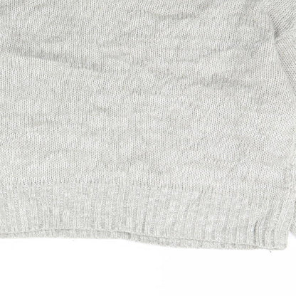 Womens UK Size S New Look Grey Pullover Jumper