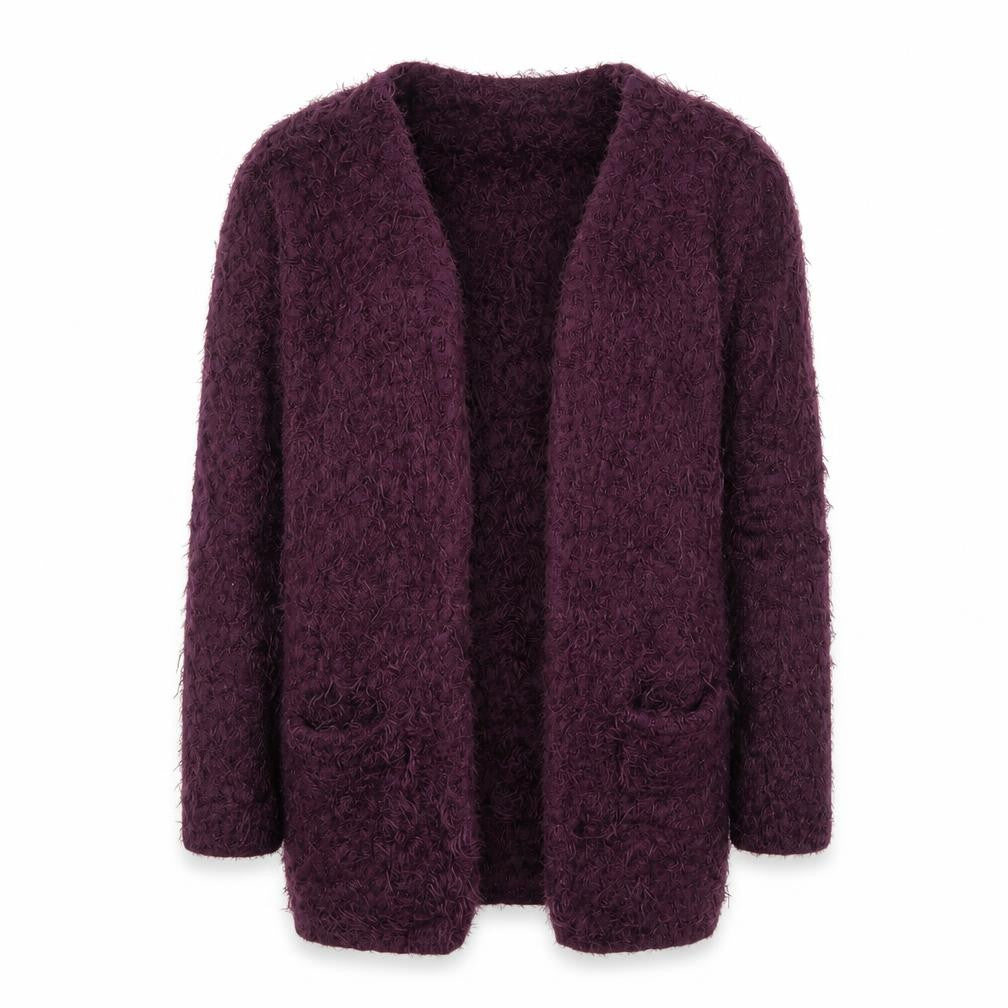 Front view of H&M girls’ purple jacket, size 8, years