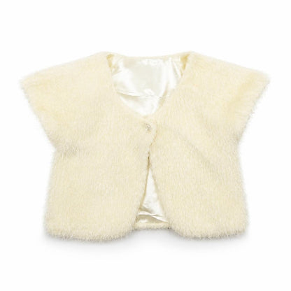 Front view of Young Dimension girls’ ivory jacket, size 6, years