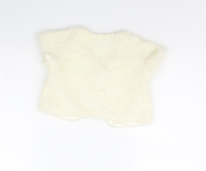 Back view of Young Dimension girls’ ivory jacket, size 6, years