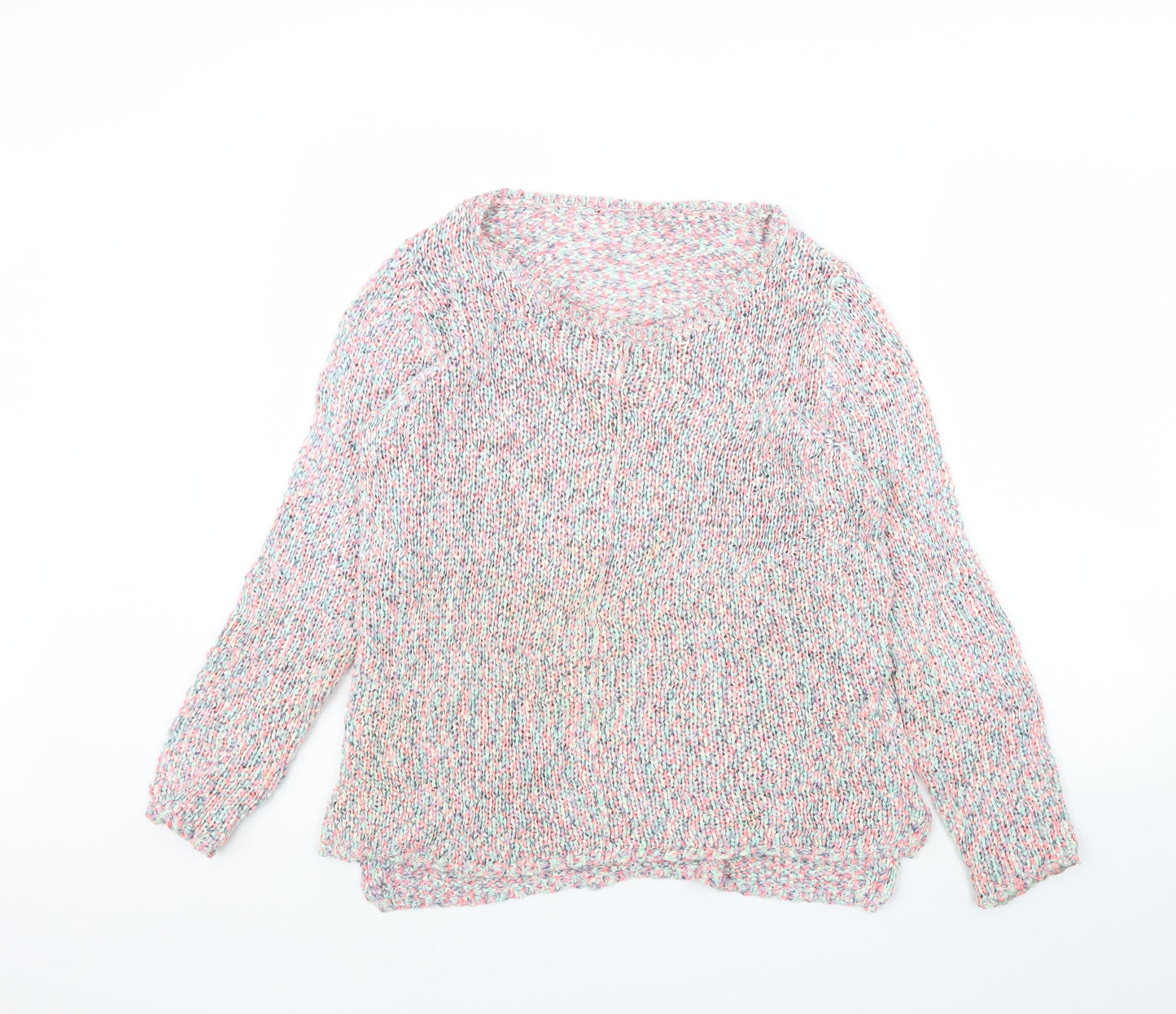 Womens UK Size 12 m&s Pink Pullover Jumper