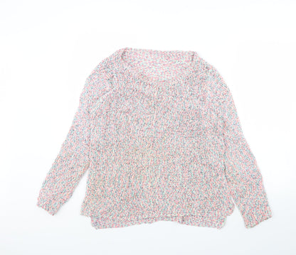 Womens UK Size 12 m&s Pink Pullover Jumper