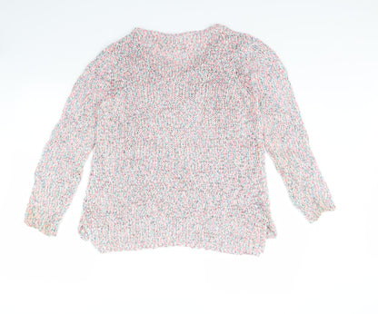 Womens UK Size 12 m&s Pink Pullover Jumper