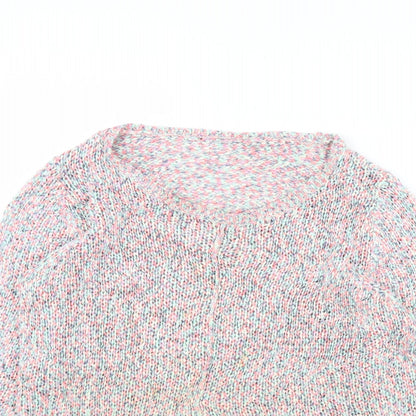 Womens UK Size 12 m&s Pink Pullover Jumper