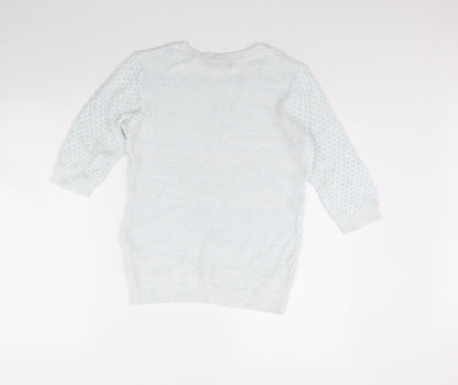 Womens UK Size 10 Dorothy Perkins Blue Pullover Jumper