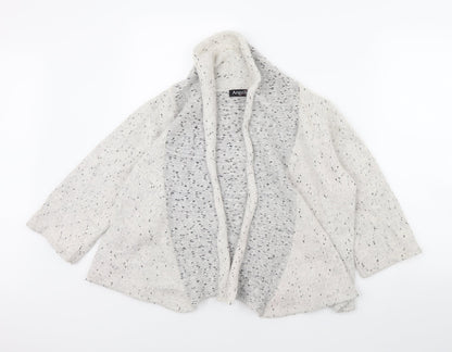 Angelina Womens Ivory   Jacket  Size S