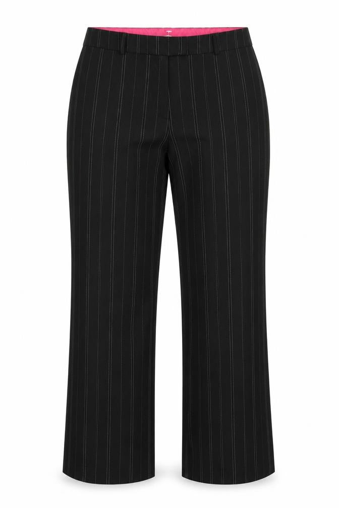 Womens UK Size 14 AMARANTO Regular Fit  Black Trousers