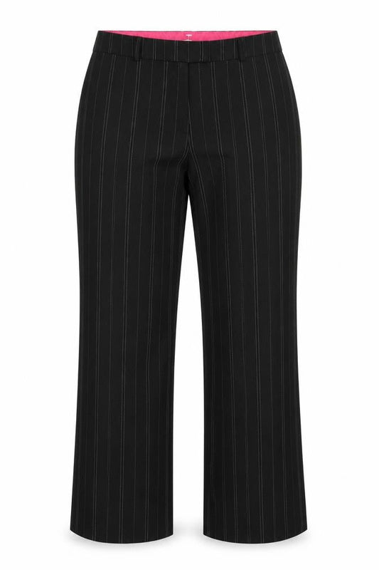 Womens UK Size 14 AMARANTO Regular Fit  Black Trousers