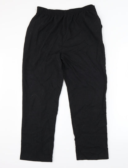 Papaya Womens Black   Trousers  Size 12 L25 in