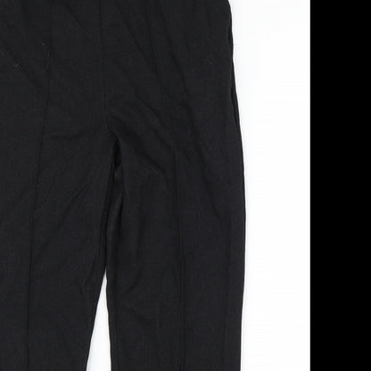 Papaya Womens Black   Trousers  Size 12 L25 in