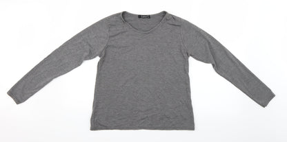 Zuppe Womens Grey   Basic T-Shirt Size 4