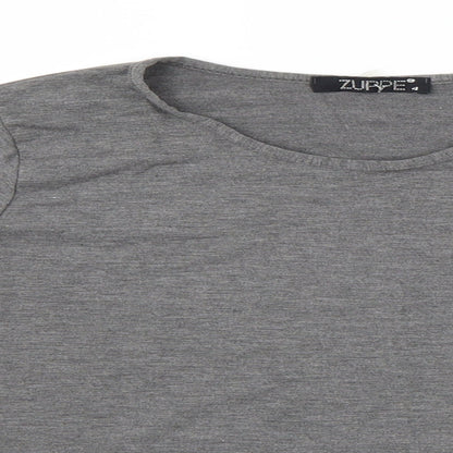 Zuppe Womens Grey   Basic T-Shirt Size 4