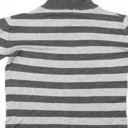 Primark Womens Grey Striped  Basic Blouse Size 10
