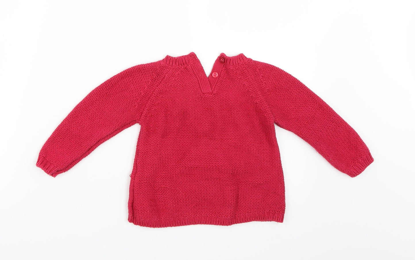 Matalan Girls Pink   Pullover Jumper Size 12-18 Months