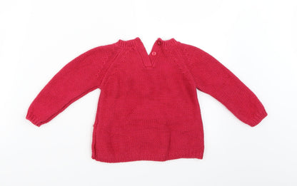 Matalan Girls Pink   Pullover Jumper Size 12-18 Months
