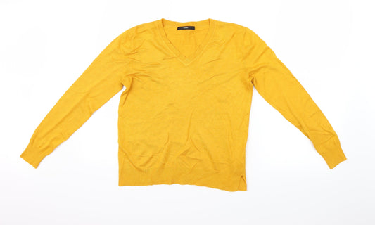 George Womens Yellow   Basic Blouse Size 8
